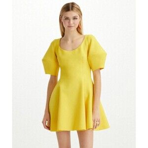 NWOT. $2300 Oscar De La Renta Stretch Wool Blend Mini Dress Size: 14